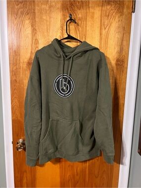 Olive Green Birdhouse Men's Hoodie
